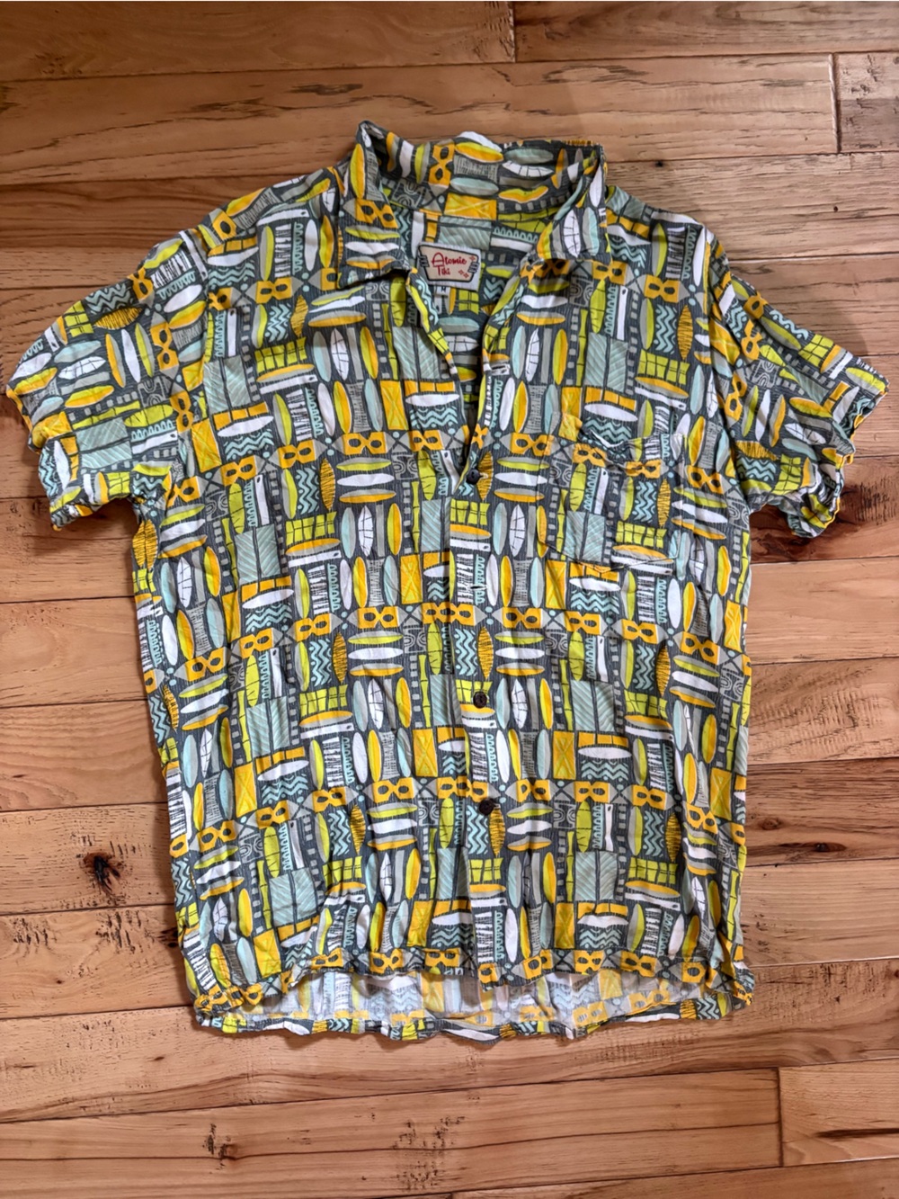 Atomic Tiki Hawaiian Shirt, M.